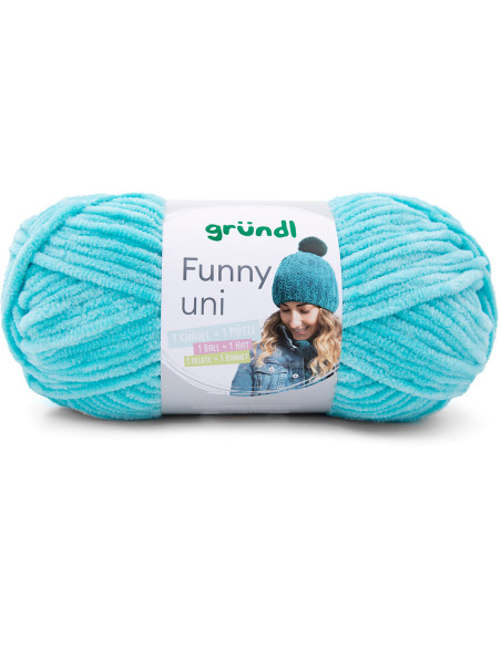 Fil chenille Funny uni Gründl