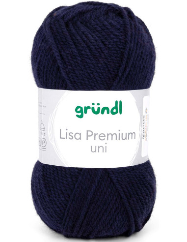 Fil à tricoter Lisa Premium uni Gründl