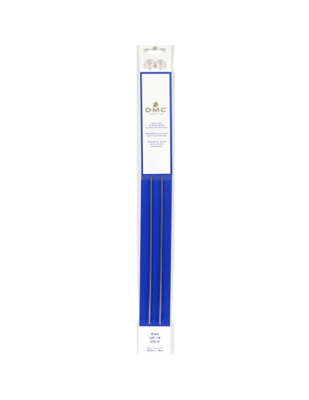 Agujas de tejer DMC 40 cm - Metal oro rosa