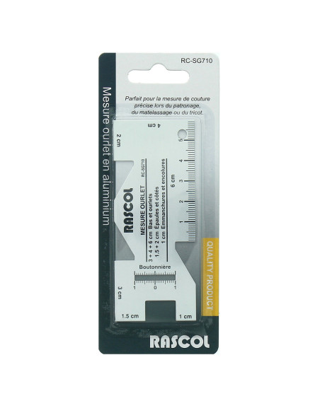 Medida de dobladillo en aluminio Rascol