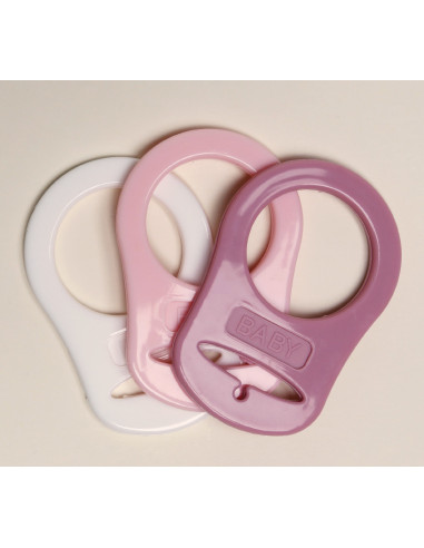 Anillos de clip de silicona para sujetar chupetes