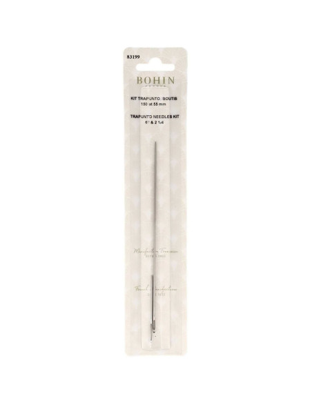 Kit de 2 agujas Bohin trapunto y boutis