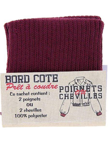 Bolsa de 2 puños de ribete - Burdeos