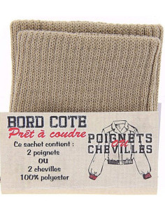 Bolsa de 2 puños de ribete - Beige