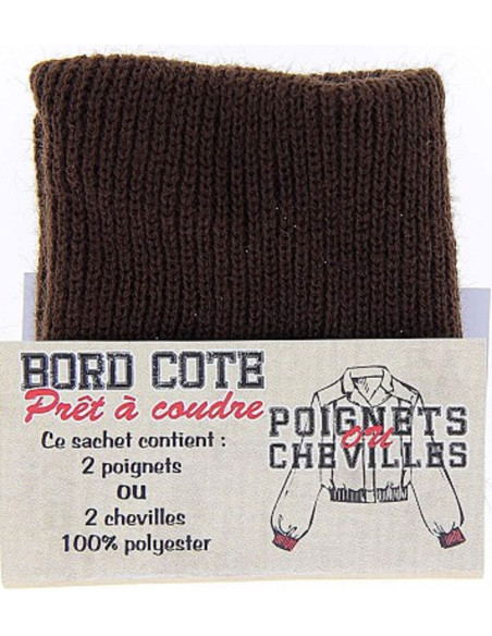 Bolsa de 2 puños de ribete - Marrón