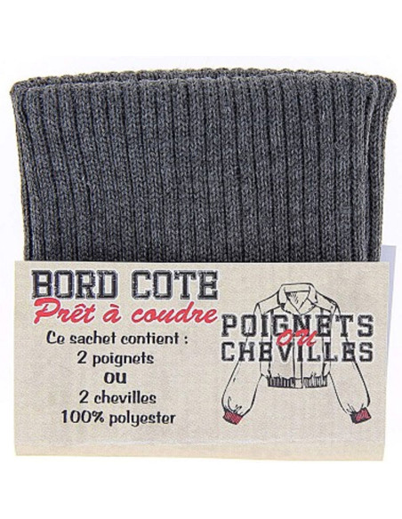 Bolsa de 2 puños de ribete - Gris