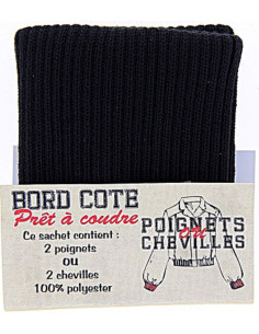 Bolsa de 2 puños de ribete - Negro