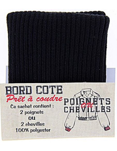 Bolsa de 2 puños de ribete - Negro