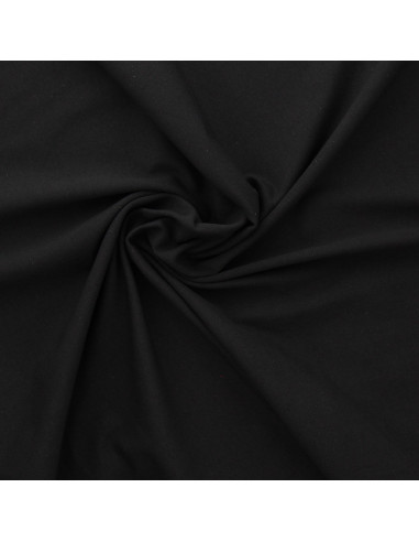Tejido de punto de algodón - Negro