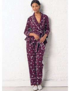 Patrón de chaqueta, bata, pantalón y cinturón - McCall's 7875