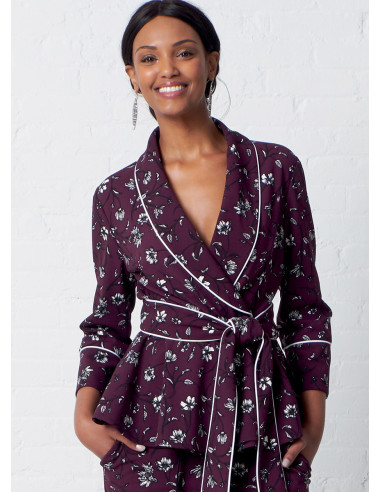 Patrón de chaqueta, bata, pantalón y cinturón - McCall's 7875