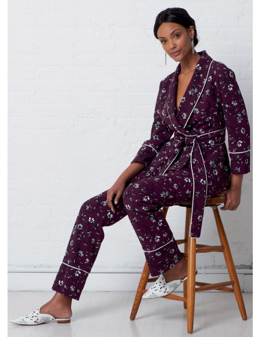 Patrón de chaqueta, bata, pantalón y cinturón - McCall's 7875