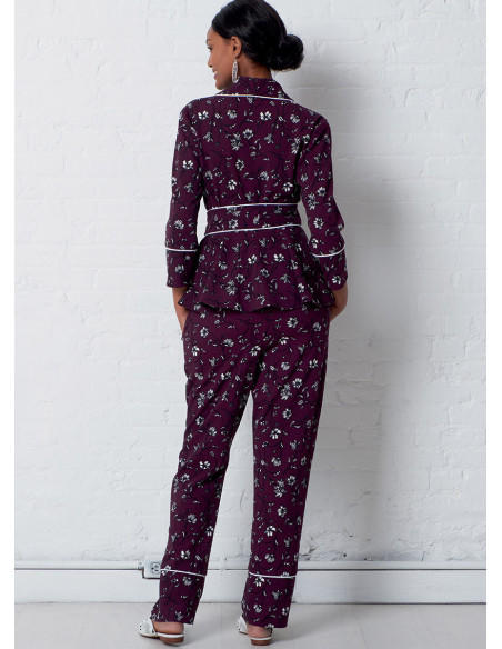 Patrón de chaqueta, bata, pantalón y cinturón - McCall's 7875