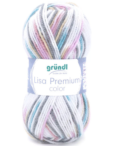 Fil à tricoter Lisa Premium color Gründl