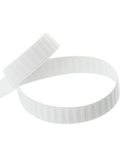 Cinturón elástico de grosgrain blanco