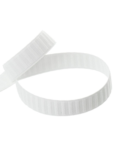 Cinturón elástico de grosgrain blanco