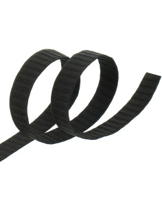 Cinturón elástico de grosgrain negro