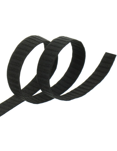Cinturón elástico de grosgrain negro