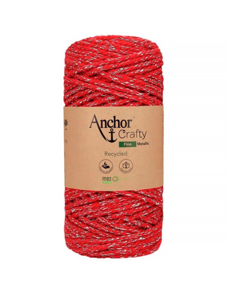 Algodón macramé reciclado Crafty Fine Metálico Anchor