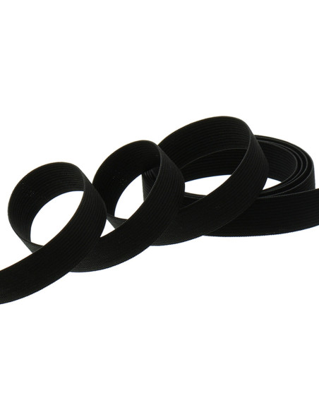 Pulsera de malla elástica negra