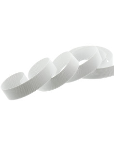 Pulsera de malla elástica blanca