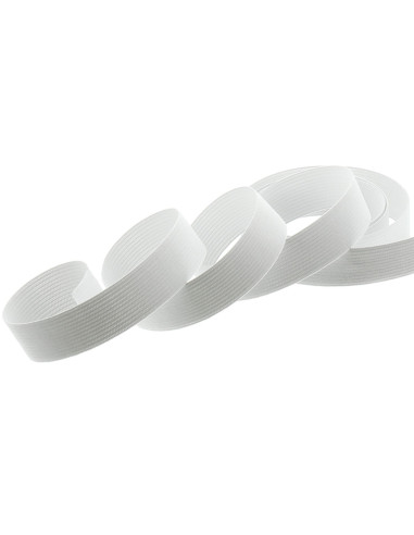 Pulsera de malla elástica blanca