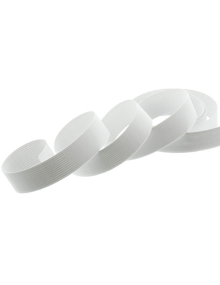 Pulsera de malla elástica blanca