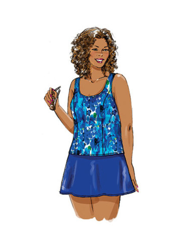 Patrón de pareo, top, vestido, traje de baño, falda - Butterick 5795