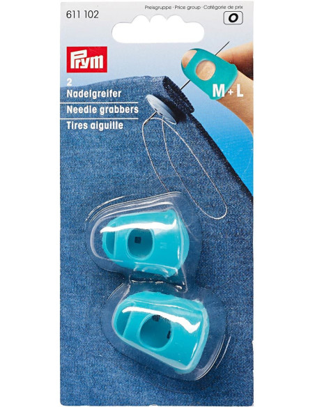 Agujas de coser en forma de dedal - Azul turquesa