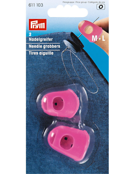 Agujas de coser en forma de dedal - Fucsia