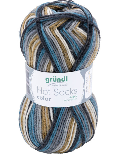 Laine à chaussettes Hot Socks color Gründl