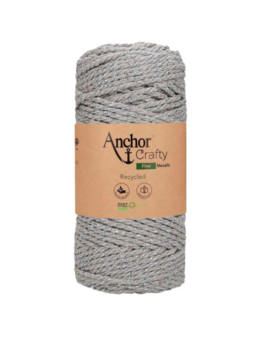 Algodón macramé reciclado Crafty Fine Metálico Anchor