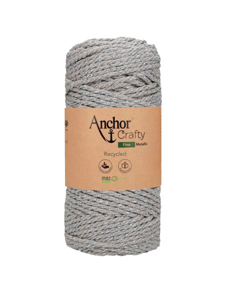 Algodón macramé reciclado Crafty Fine Metálico Anchor