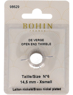 Dedal de sastre abierto Bohin 2