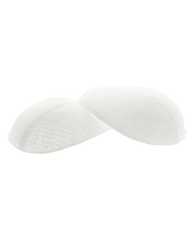 Par de hombreras de moda cubiertas blancas