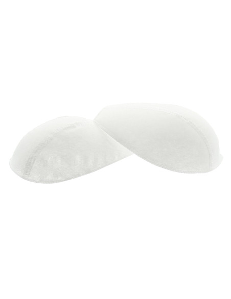 Par de hombreras de moda cubiertas blancas