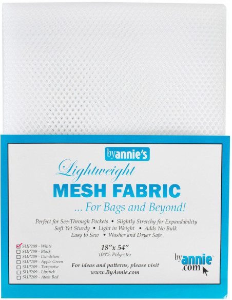 Tejido de malla premium 45 cm x 137 cm - Blanco