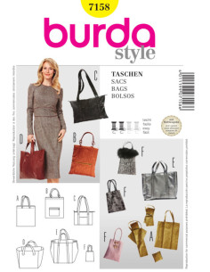 Patrón de bolsos - Burda 7158