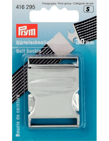 Hebilla de cinturón de metal 30 mm - Plata