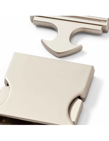 Hebilla de cinturón de metal 30 mm - Plata