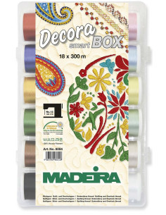 Maletín de hilos para bordar SmartBox Decora n° 12 Madeira