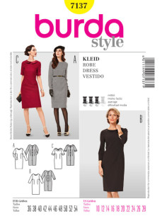 Patrón de vestido - Burda 7137