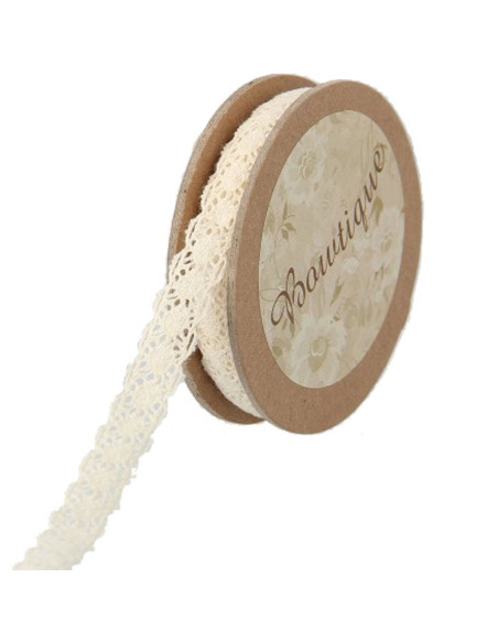 Encaje crudo - 10 mm x 5 metros