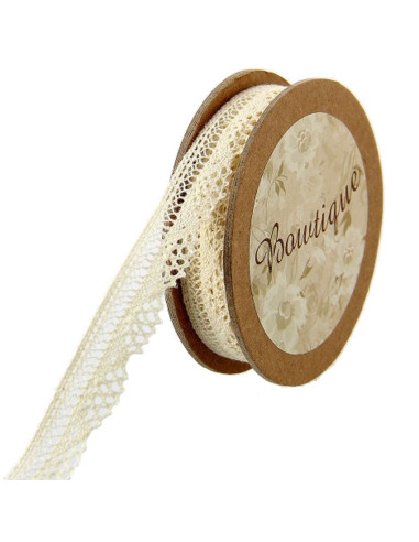 Encaje crudo - 12 mm x 5 metros