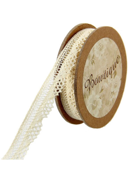 Encaje crudo - 12 mm x 5 metros