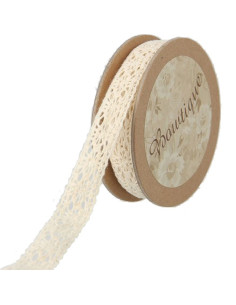 Encaje crudo - 15 mm x 5 metros