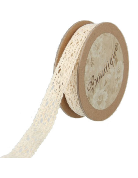 Encaje crudo - 15 mm x 5 metros