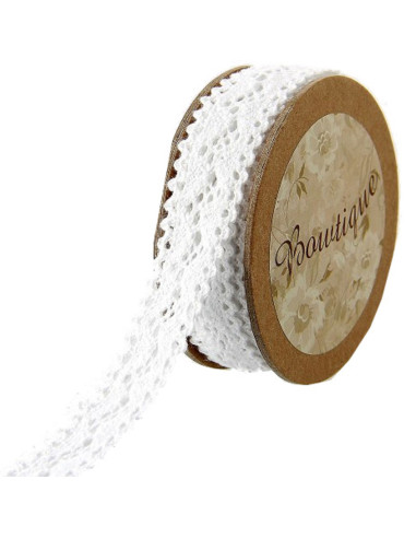 Encaje blanco - 18 mm x 5 metros
