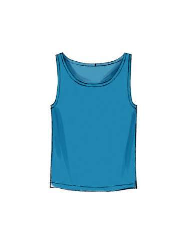 Patrón de camisetas sin mangas, camisetas y pantalones cortos - McCall's 6973