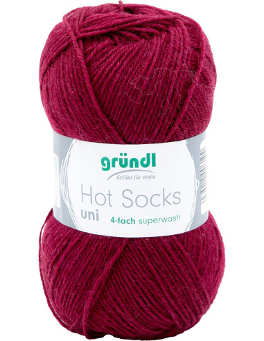 Laine à chaussettes Hot Socks uni 50 Gründl